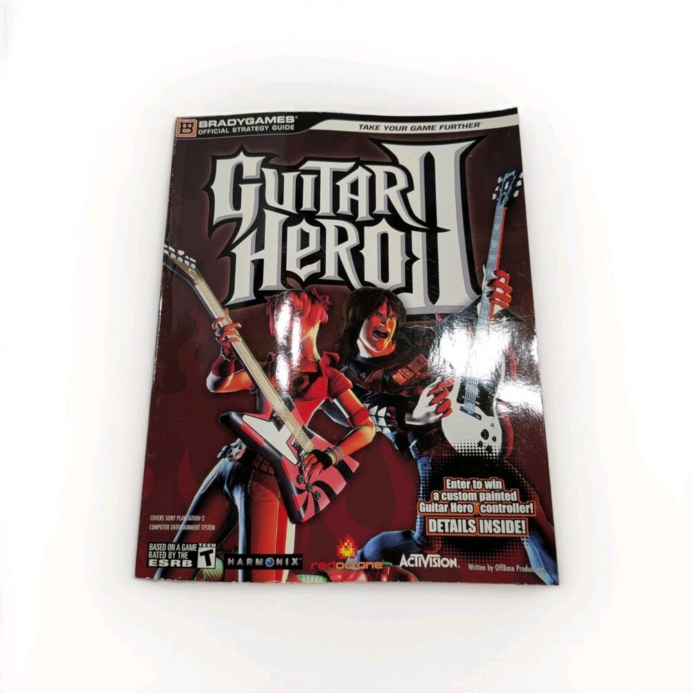 BradyGames Guitar Hero II Official Strategy Guide Rare OOP Complete Song Tips